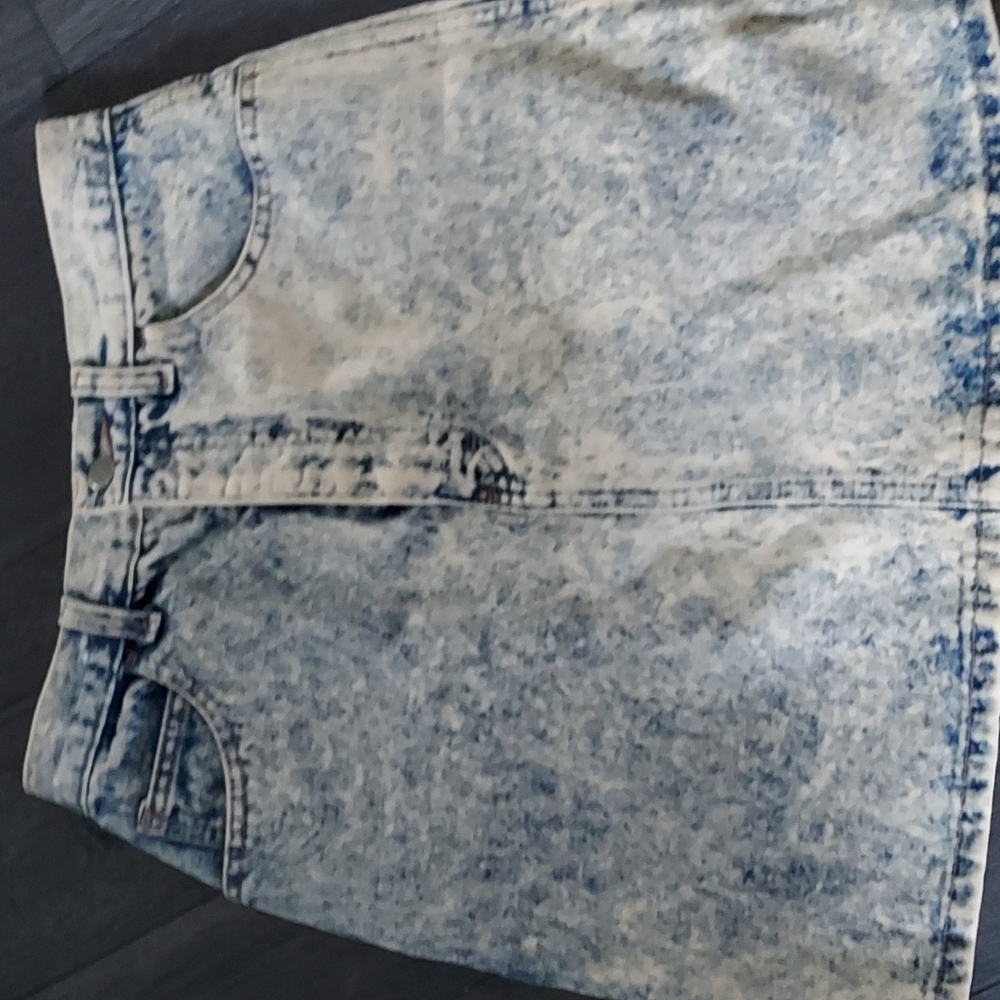 Vintage 80s acid wash skirt